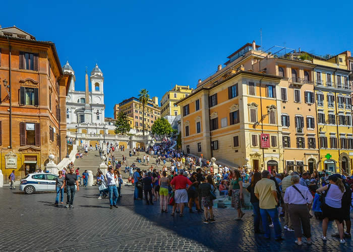 Dans les rues de Rome